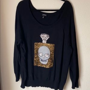 Torrid skull sweater